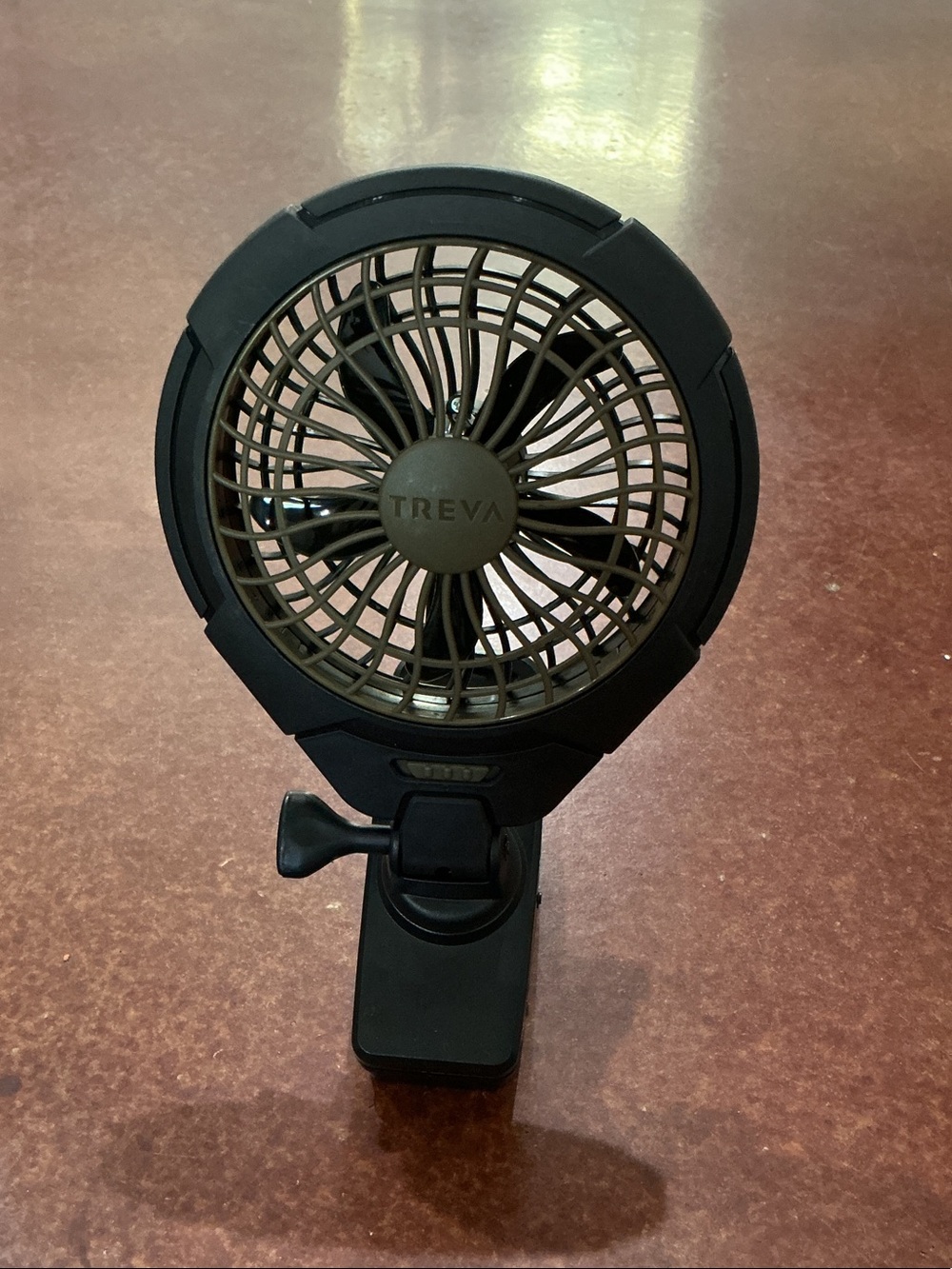 Black Portable Clip Fan - Compact Personal Cooling
